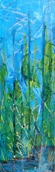 Картина под названием "Tropical forest 3" - Sorin Niculae Lazar, Подлинное произведение искусства, Акрил Установлен на Дерев…