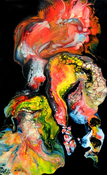 Картина под названием "Terra incognita 3" - Sorin Niculae Lazar, Подлинное произведение искусства, Акрил Установлен на Дерев…