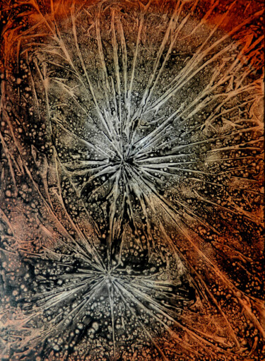Malarstwo zatytułowany „Magnetic field” autorstwa Sorin Niculae Lazar, Oryginalna praca, Akryl Zamontowany na Drewniana rama…