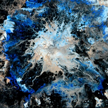 Pintura intitulada "P15 Nebula" por Sorin Niculae Lazar, Obras de arte originais, Acrílico Montado em Armação em madeira