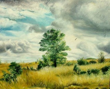 Картина под названием "Solitude" - Sorinapostolescu, Подлинное произведение искусства, Масло
