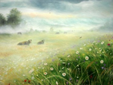 Peinture intitulée "Misty" par Sorinapostolescu, Œuvre d'art originale, Huile