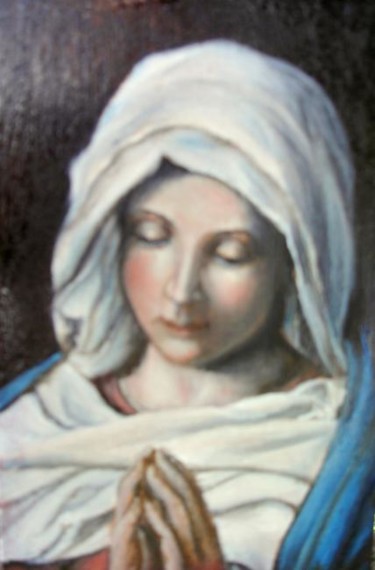 Painting titled "Prayer" by Sorinapostolescu, Original Artwork, Oil