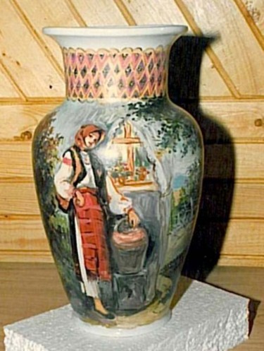 Картина под названием "Painted Pottery" - Sorinapostolescu, Подлинное произведение искусства, Масло