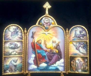 Escultura intitulada "The Old Testament" por Sorinapostolescu, Obras de arte originais, Madeira