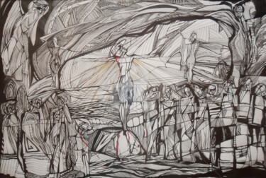 Drawing titled "Jesus and we" by Sose, Original Artwork, Other