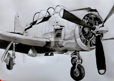 Картина под названием "aeroplane" - Sosokumsiashvili, Подлинное произведение искусства, Акрил