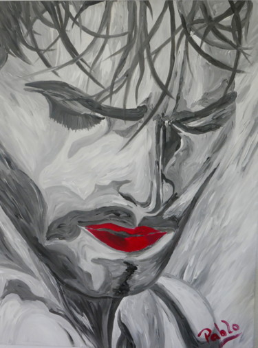 Peinture intitulée "homme 7" par Pablo, Œuvre d'art originale, Acrylique