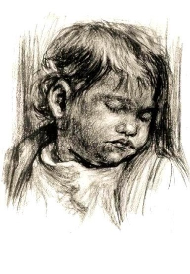 Drawing titled "Sleep" by Sotirios Panailidis, Original Artwork