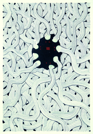 Drawing titled "Black hole" by Vladimir Bašić Šoto, Original Artwork, Chalk