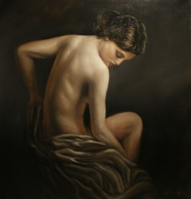 Painting titled "Candice" by Philippe Sottile, Original Artwork, Oil