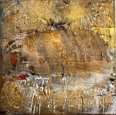 Malerei mit dem Titel "Décor d'or" von Hervé Souffi, Original-Kunstwerk, Acryl