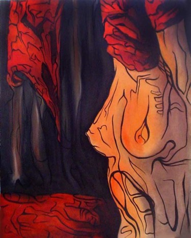 Painting titled "Seduction I" by Alexandru Lupse, Original Artwork, Oil