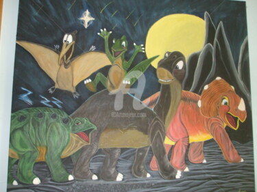 Pintura intitulada "Em busca do vale en…" por Luis, Obras de arte originais, Acrílico