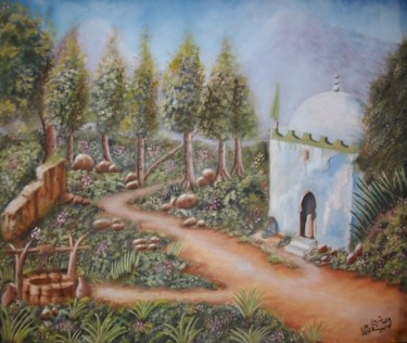 Painting titled "le marabout" by Soumicha Bachiri, Original Artwork