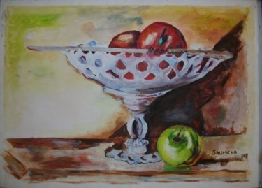 Painting titled "fruits" by Soumicha Bachiri, Original Artwork