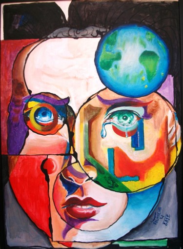 Peinture intitulée "3-soumicha.jpg" par Soumicha Bachiri, Œuvre d'art originale