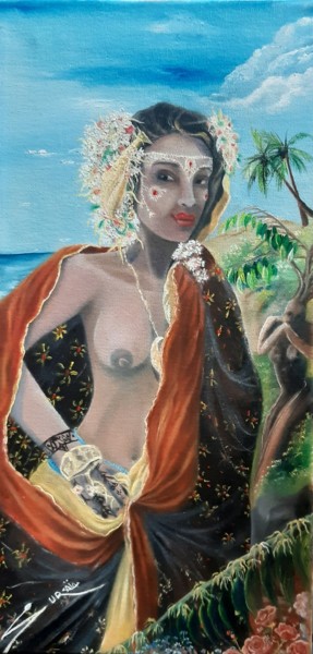 Peinture intitulée "L'Aphrodisiaque  yl…" par Souraia Abdallah, Œuvre d'art originale, Huile