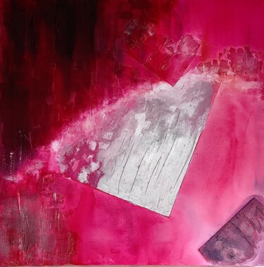 Peinture intitulée "New canva red" par Souris, Œuvre d'art originale, Acrylique