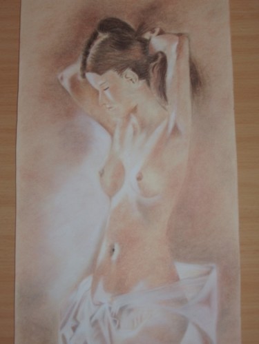 Peinture intitulée "nue" par Marie-Christine Sourris, Œuvre d'art originale