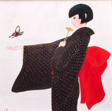 Painting titled "AGEHA ver.1 ( papil…" by Souske, Original Artwork, Other