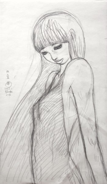 Drawing titled "bijin267802-dw006.j…" by Souske, Original Artwork, Pencil