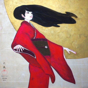 Peinture intitulée "takenokonagashi ver…" par Souske, Œuvre d'art originale, Autre