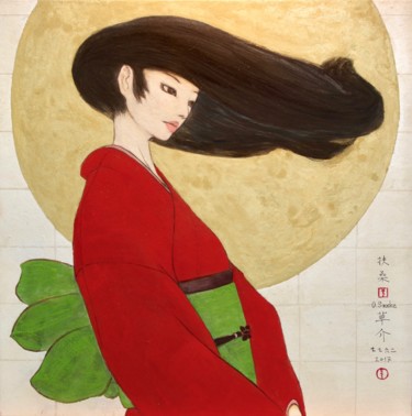 Pintura titulada "haru-arashi ( Tempê…" por Souske, Obra de arte original, Otro