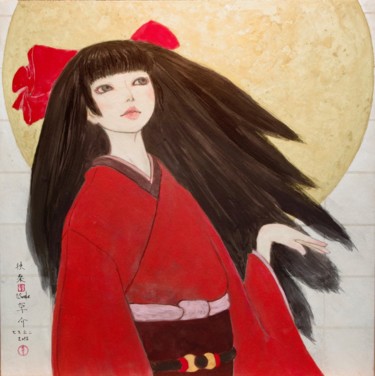 Painting titled "so-getsu ( lune, se…" by Souske, Original Artwork, Other