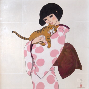 Pittura intitolato "Tora-ya  ver.1" da Souske, Opera d'arte originale, Altro