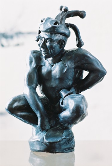 Sculpture intitulée "Le Fou" par Soussan-Morin, Œuvre d'art originale, Métaux