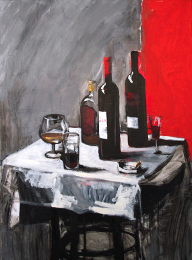 Painting titled "red.jpg" by Arz, Original Artwork, Oil