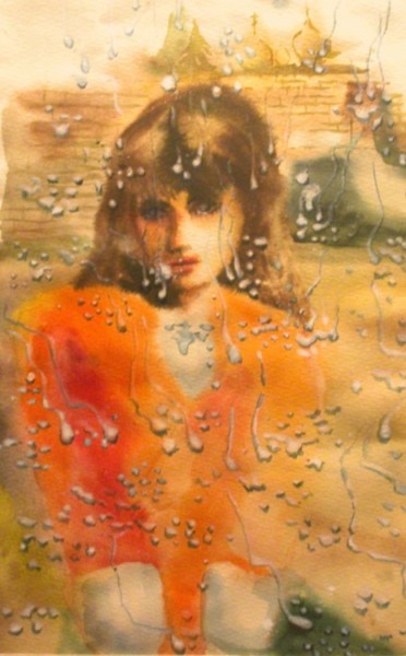 Картина под названием "Окно" - Слёзкина Ольга, Подлинное произведение искусства, Масло