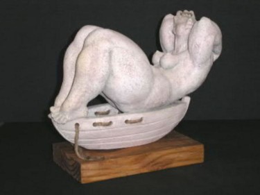 Sculpture titled "Boat Ride" by Natalia Shapira, Original Artwork