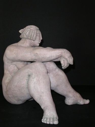 Sculpture titled "Resting Athina" by Natalia Shapira, Original Artwork
