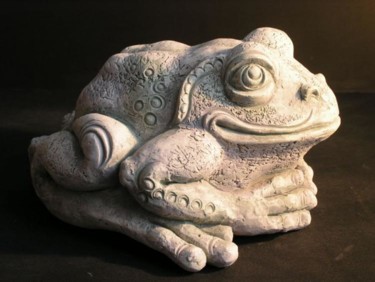 Sculpture titled "The frog" by Natalia Shapira, Original Artwork