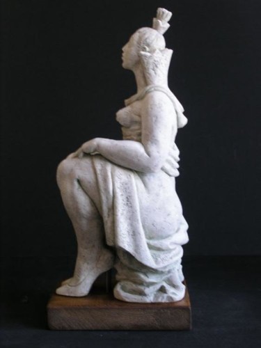 Sculpture titled "Qween of Spades" by Natalia Shapira, Original Artwork