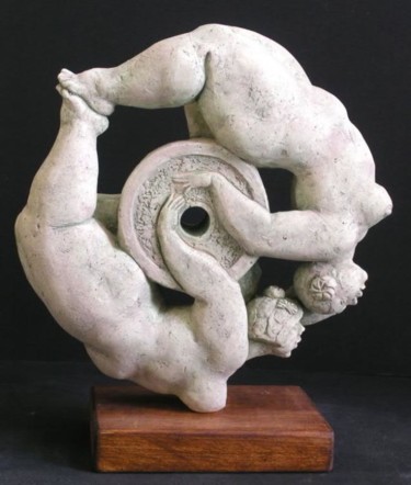 Sculpture titled "The Wheel" by Natalia Shapira, Original Artwork
