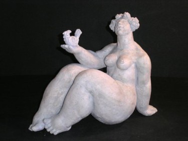 Sculpture titled "My little Birdie" by Natalia Shapira, Original Artwork