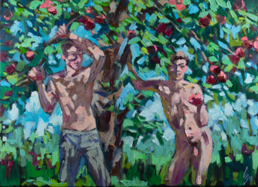 Malerei mit dem Titel "Apple Tree" von Sergey Sovkov, Original-Kunstwerk