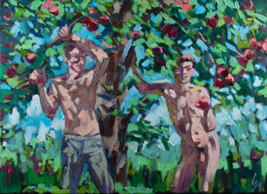 Apple Tree Malerei mit dem Titel "Apple Tree" von Sergey Sovkov, Original-Kunstwerk