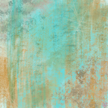 Digital Arts titled "Rusty golden jade" by Sp.Art, Original Artwork, Digital Painting