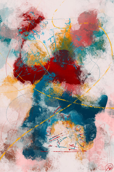 Digitale Kunst getiteld "Souvenirs colorés" door Sp.Art, Origineel Kunstwerk, Digitaal Schilderwerk