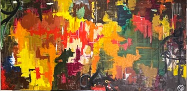 Peinture intitulée "Colorfall" par Sp.Art, Œuvre d'art originale, Acrylique Monté sur Châssis en bois