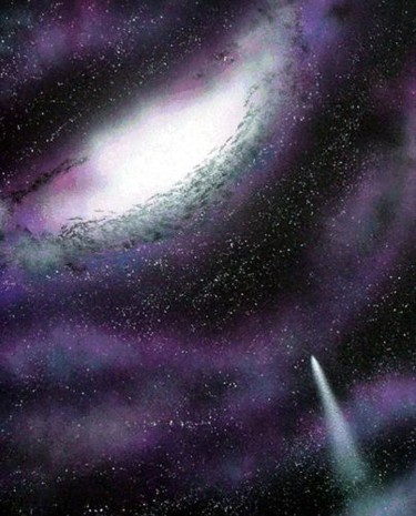 Painting titled "Galactic Center" by Nathan Harman, Original Artwork