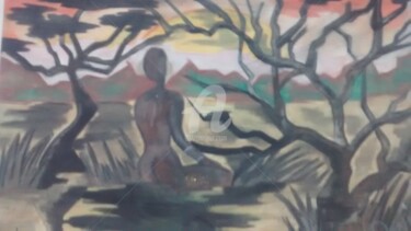 Pintura intitulada "Por do sol" por Dani Lisboa, Obras de arte originais