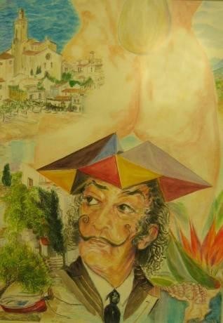 Painting titled "Lembranza - dalí" by Spacio A, Original Artwork, Oil