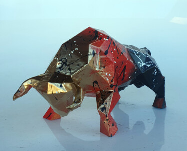 Sculpture titled "SPACO - Red bull Po…" by Spaco, Original Artwork, Acrylic