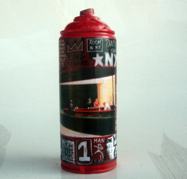 Sculpture titled "SPACO Bombe who pay…" by Spaco, Original Artwork, Spray paint