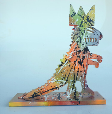 Escultura titulada "SPACO    Dino Basqu…" por Spaco, Obra de arte original, Resina
